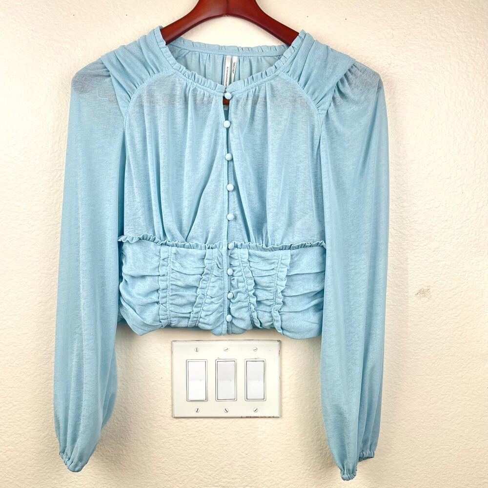 NWT Anthropologie Womens Top‎ Sz S Romantic Victorian Fairy Delicate Feminine - Picture 2 of 9